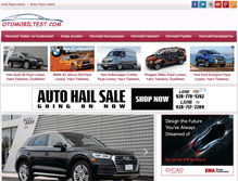 Tablet Screenshot of otomobiltest.com